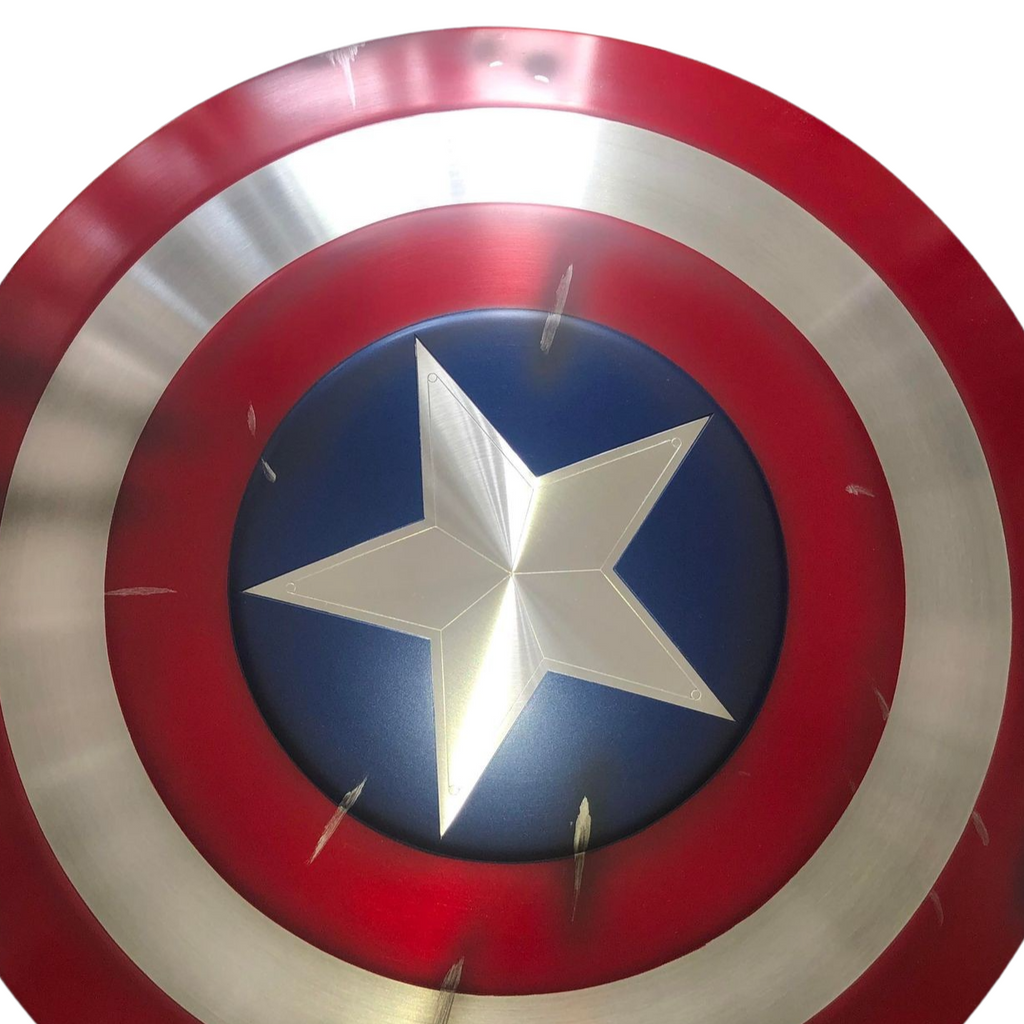 Bouclier Captain America Metal Taille Réelle Accessoires de Film 1: 1  décoration Murale de Bar créative 75e Anniversaire Bouclier AméRicain Captain  America 18.5 inch : : Jeux et Jouets