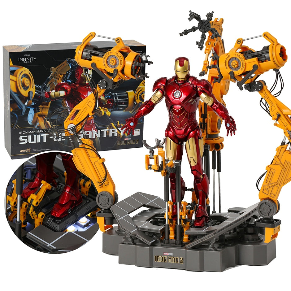 Figurine - Iron Man: Mark IV MK4 with Suit-up Gantry