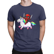 T-Shirt Deadpool Riding A Unicorn