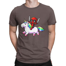T-Shirt Deadpool Riding A Unicorn