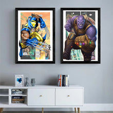 tableau toile poster thanos wolverine