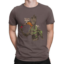 T-Shirt Rocket & Groot Apple Harvesting