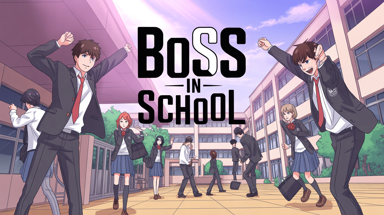 Scène école manhwa Boss in School