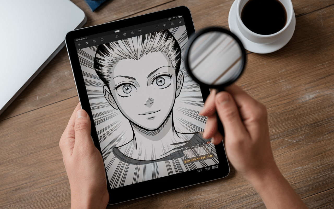 tablette numérique planche manga haute définition