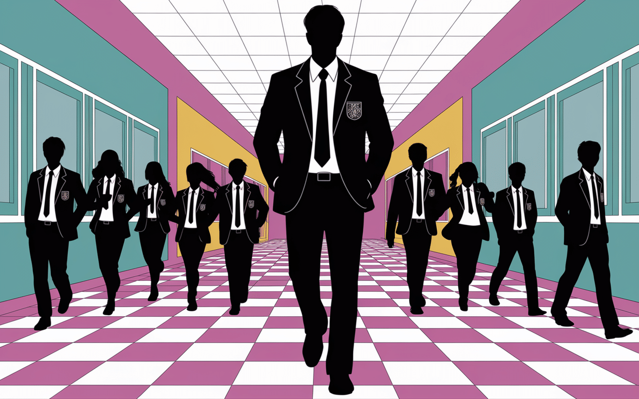 Silhouettes personnages Boss in School