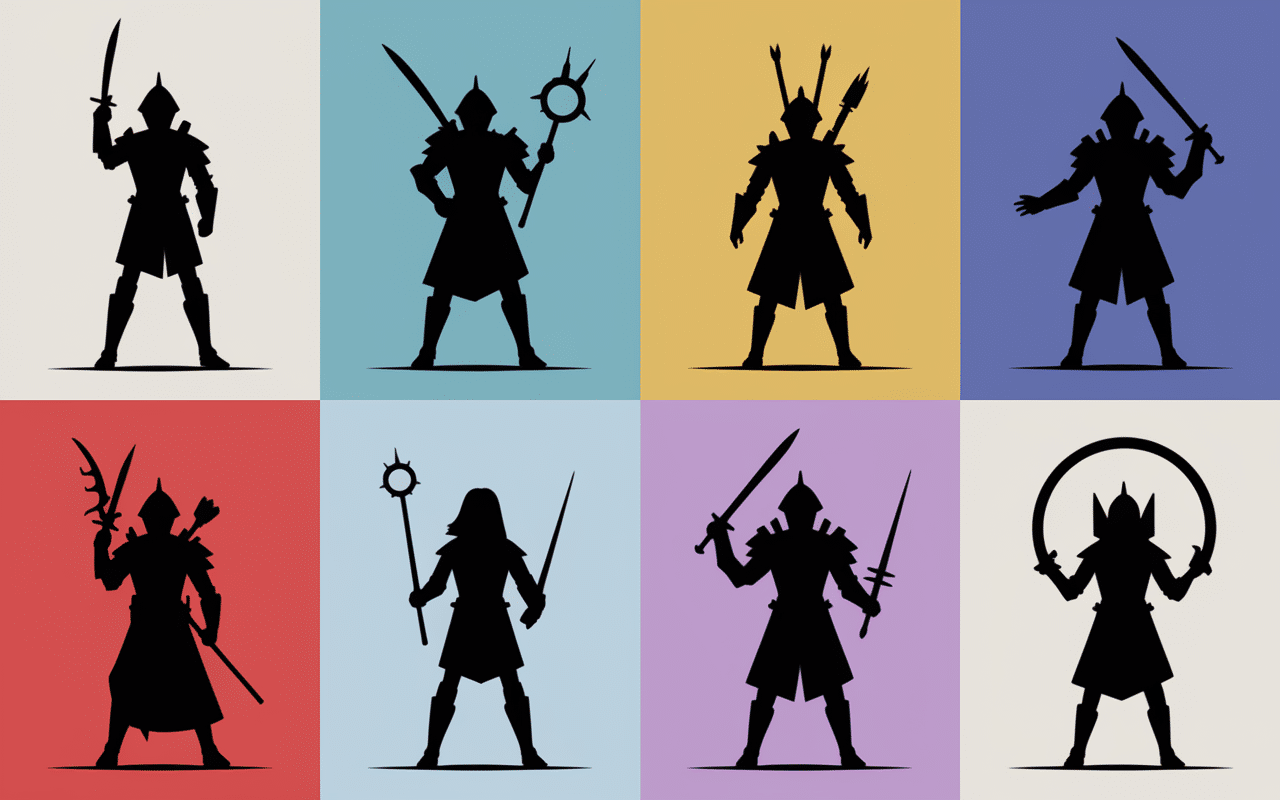 Ascendance POE 2 classes tableau silhouettes