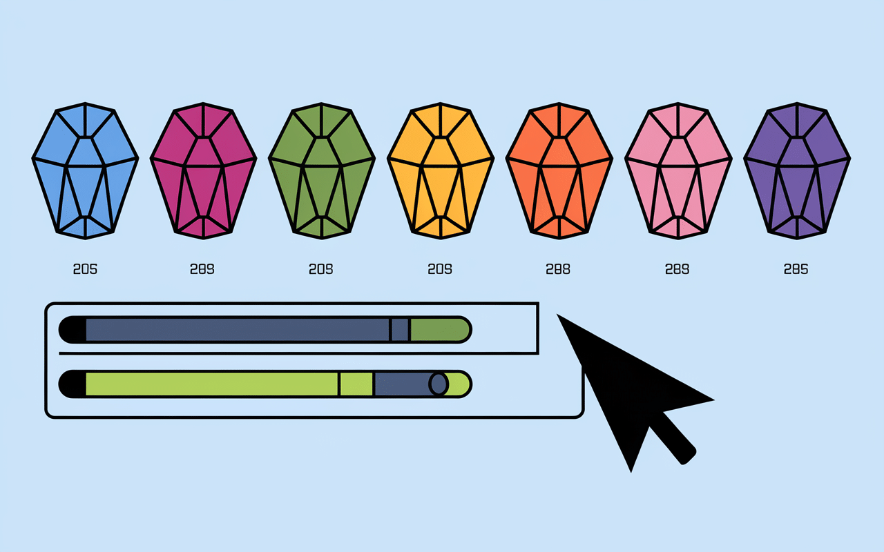 sélection serveur pvp practice icônes performance