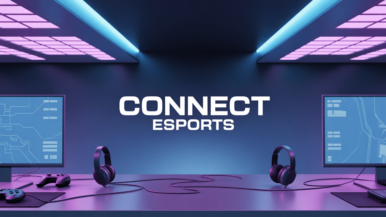 illustration plateforme connect esports gaming futuriste