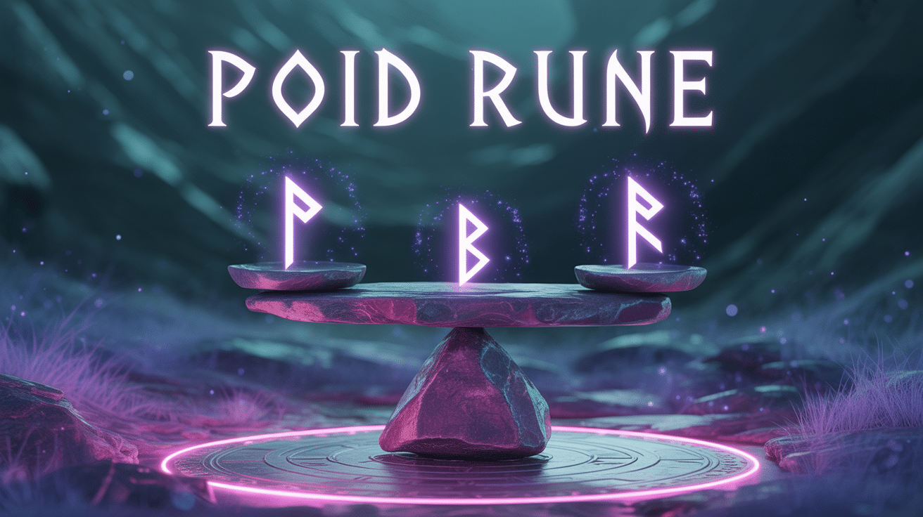 balance magique avec runes poid rune