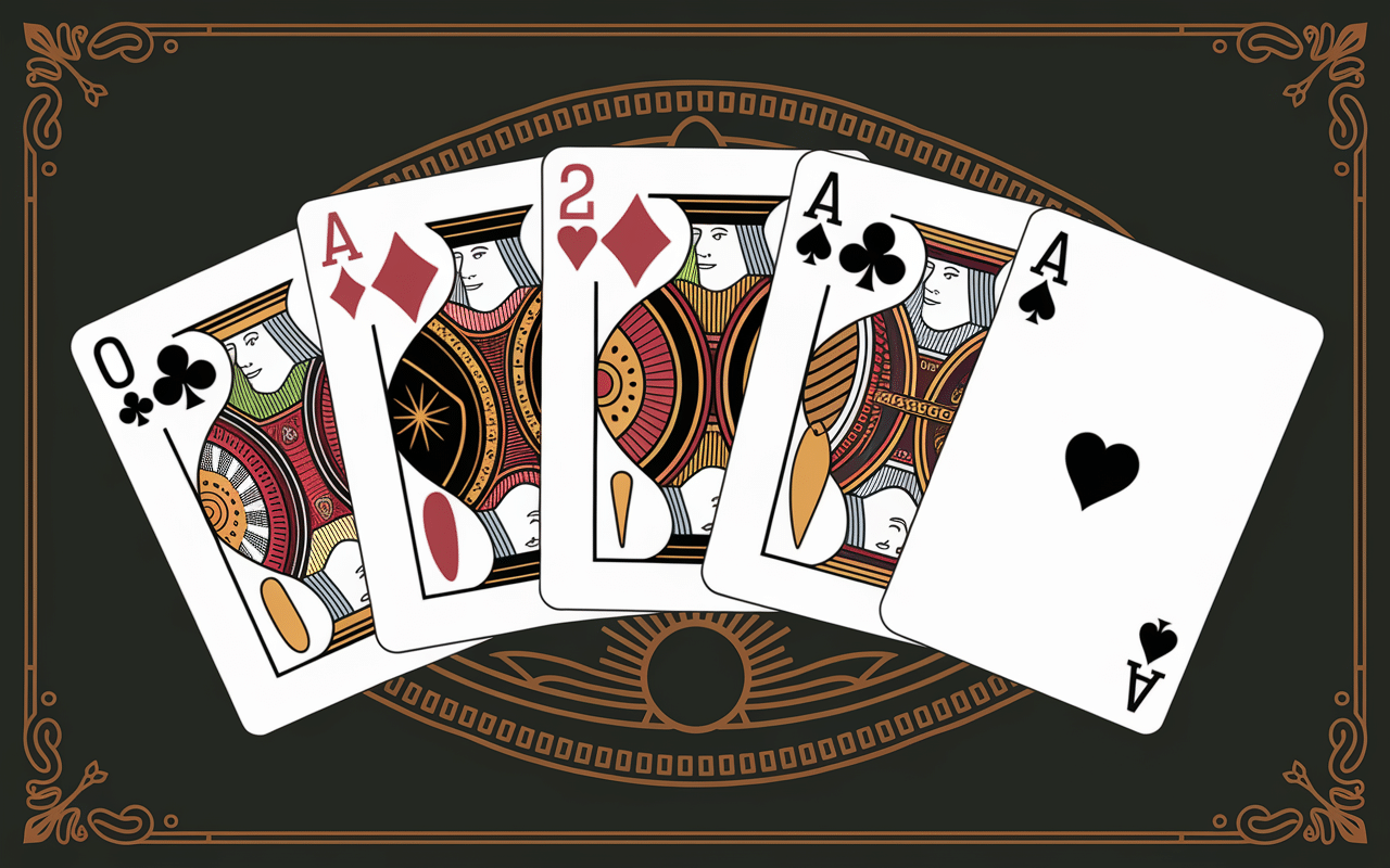 regle president histoire cartes a jouer vintage