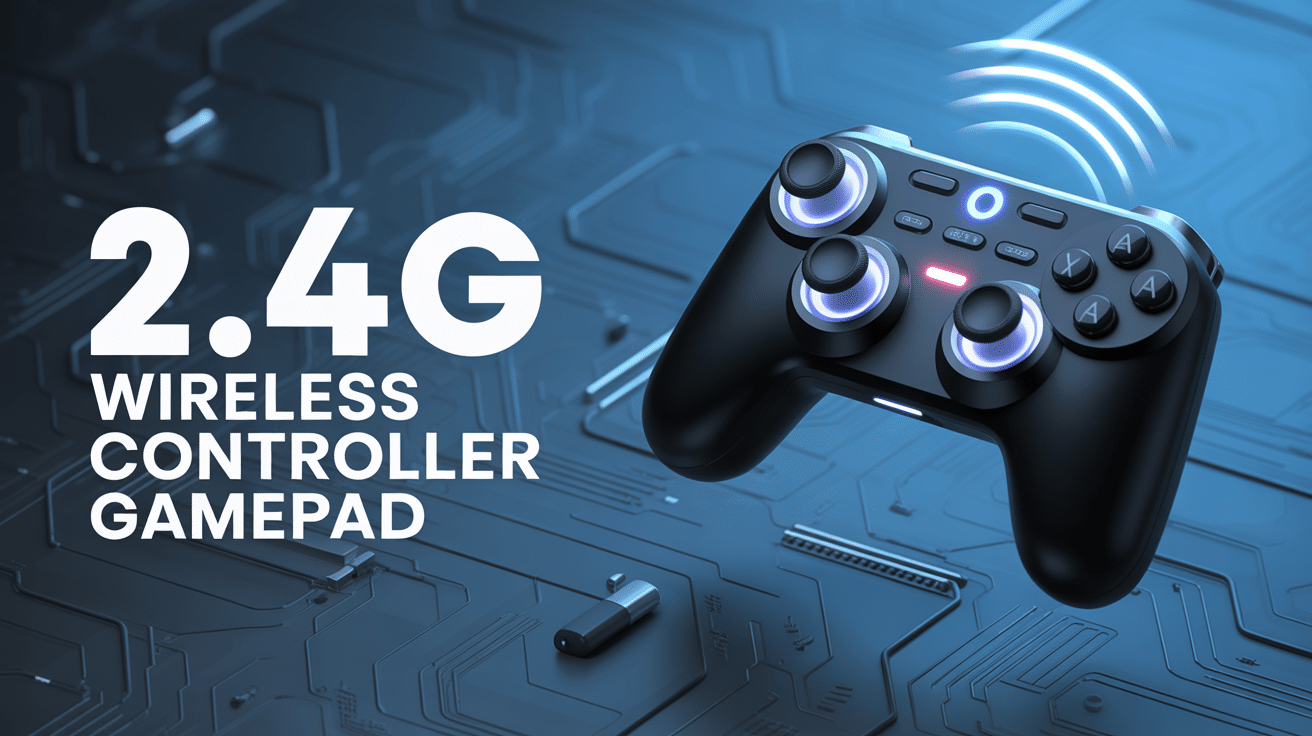 2.4g wireless controller gamepad flottant avec ondes radio