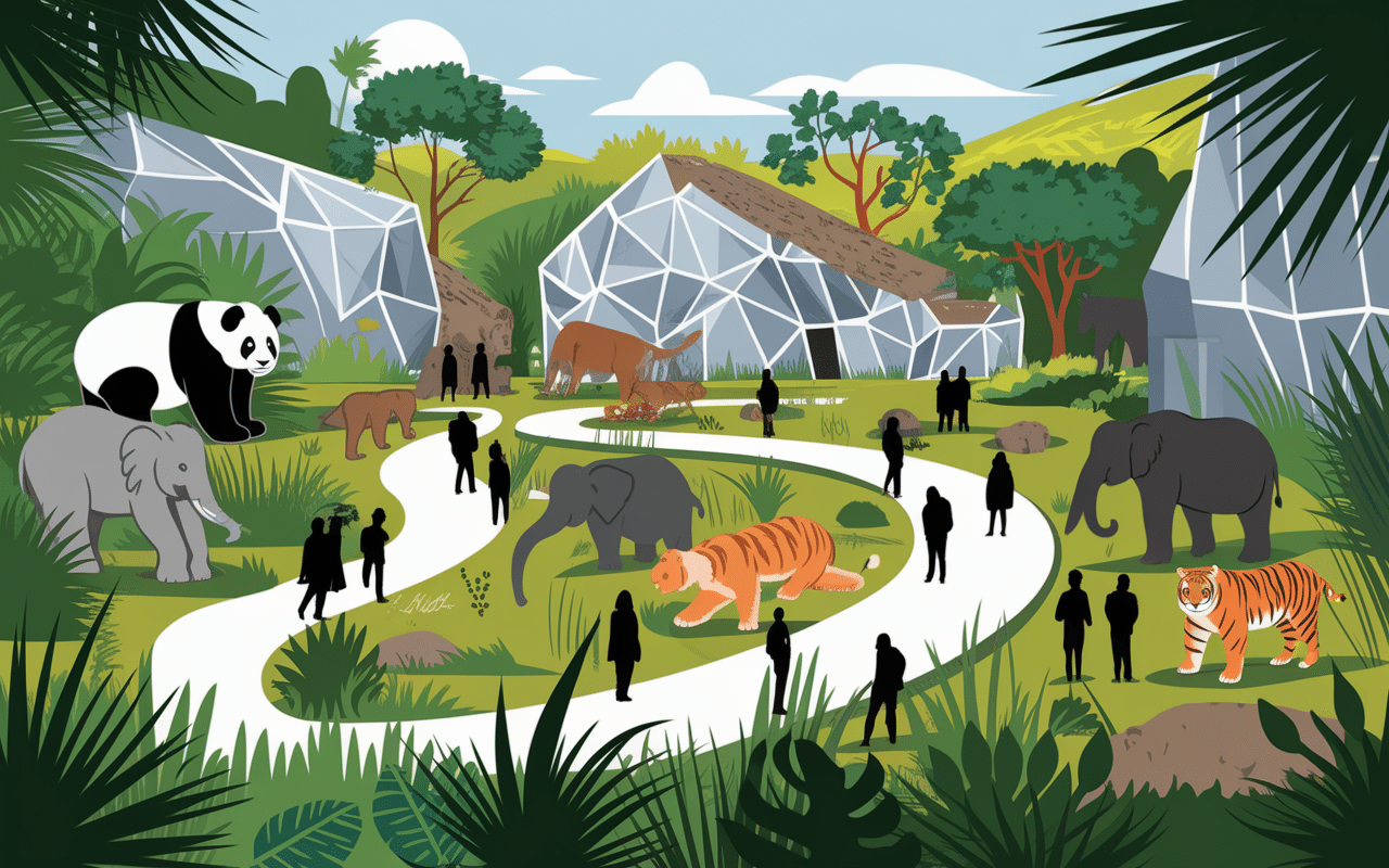 ark nova jeu illustration zoo animaux enclos