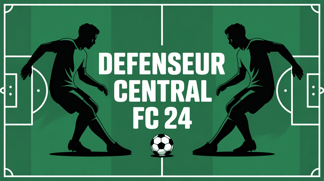 illustration défenseur central fc 24 terrain football