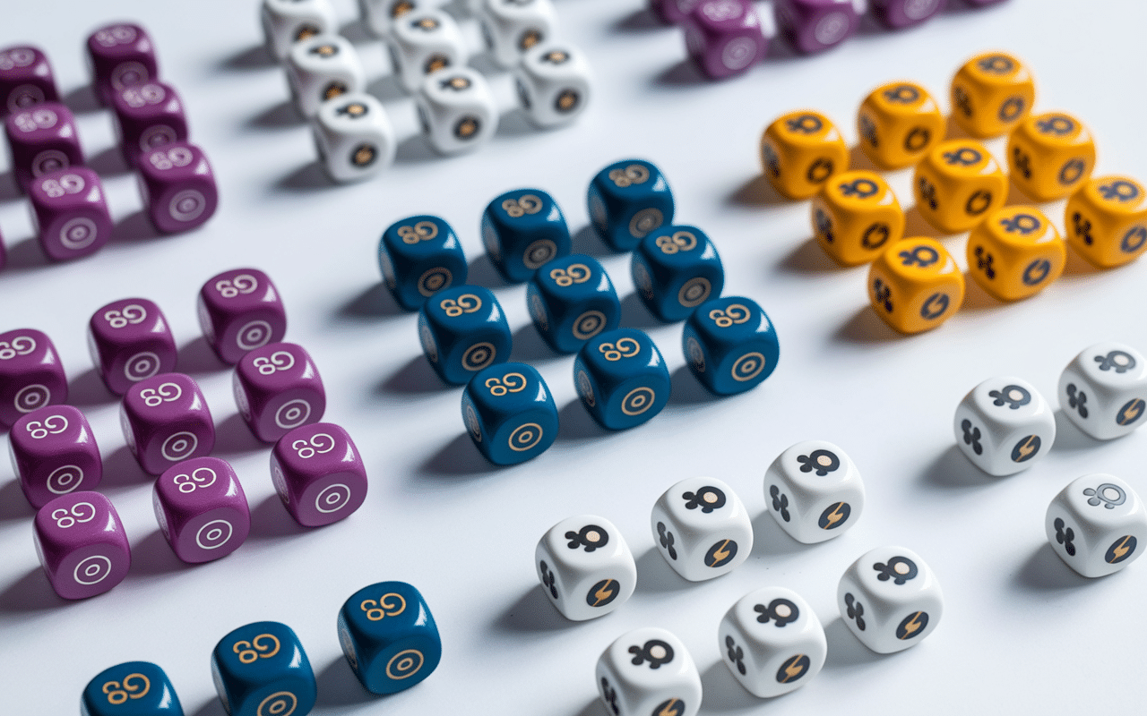 sets dés jdr organisés selon systèmes