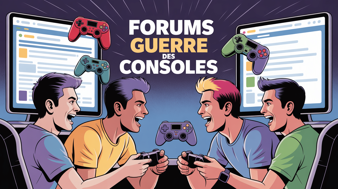 Illustration débat forum guerre console