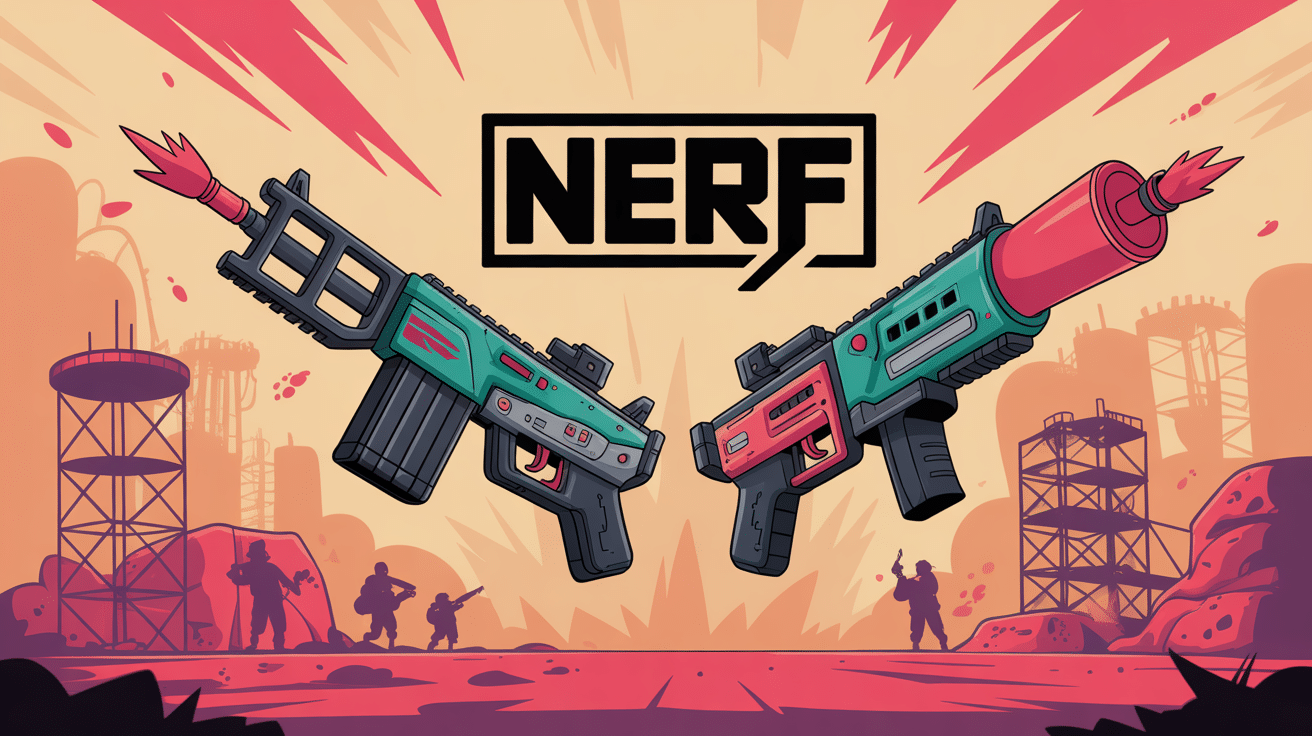 nerf fortnite armes futuristes effet réduction puissance