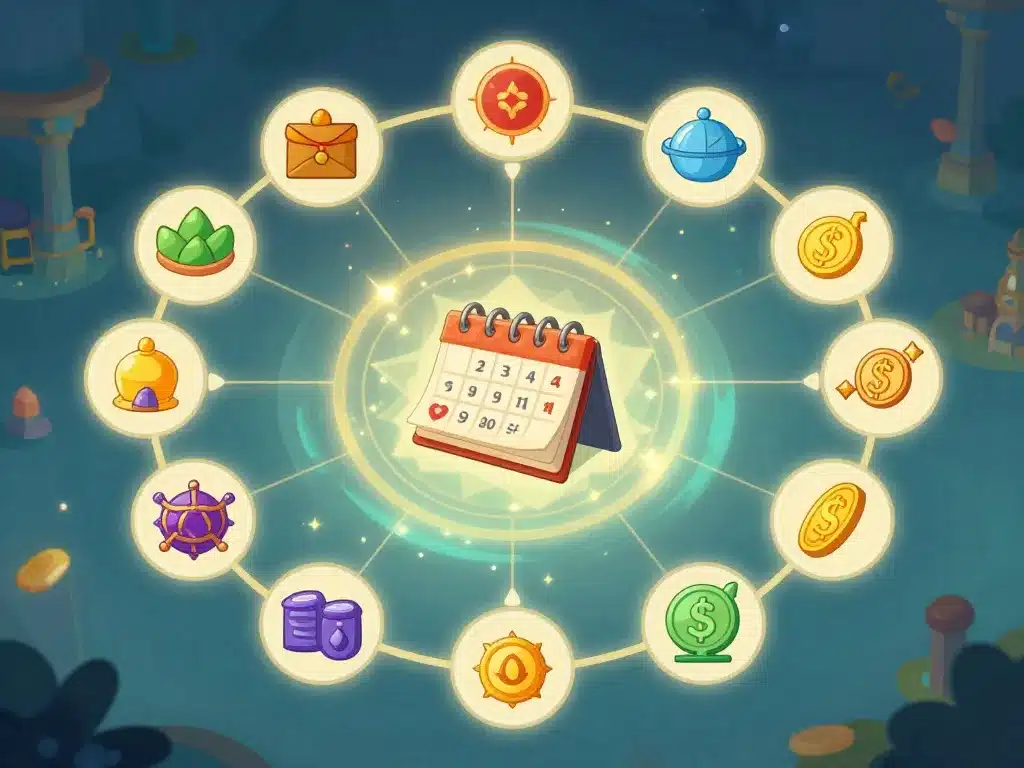 diagramme conceptuel almanax dofus récompenses bonus