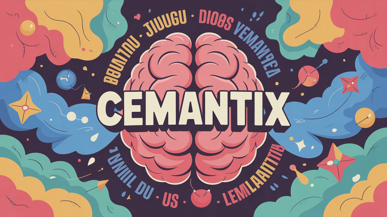 Illustration d’un cerveau stylisé pour cemantix