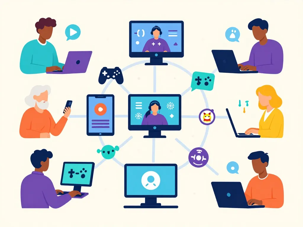 Silhouettes joueurs Poki sur appareils