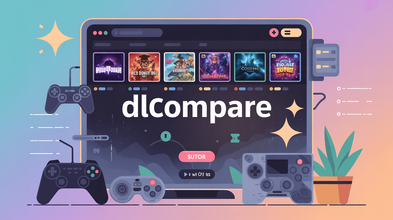 illustration dlcompare comparaison prix jeux