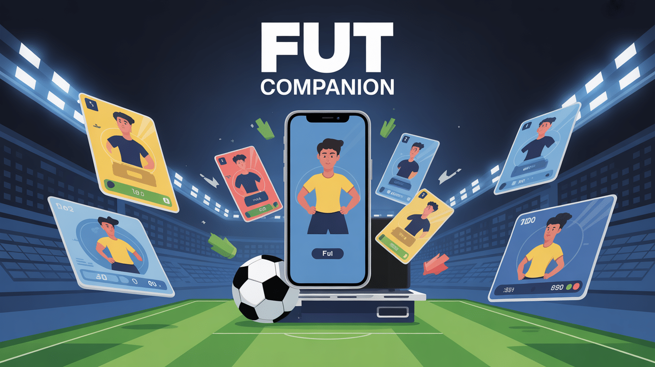 illustration fut companion smartphone gestion équipe