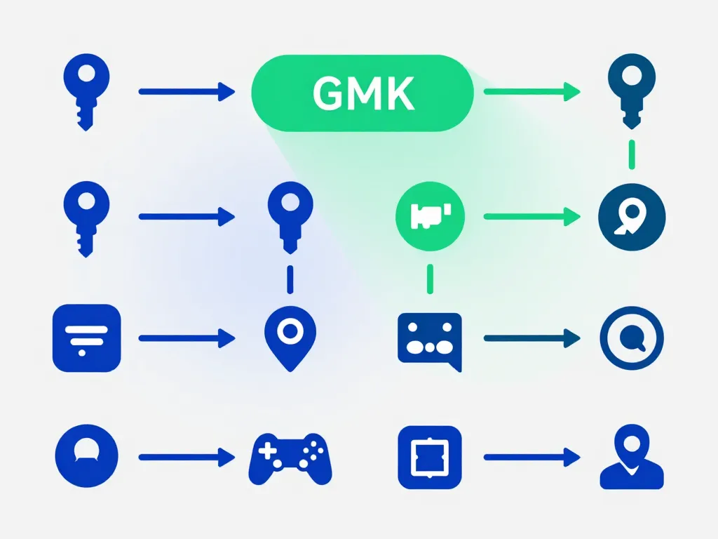 gmk claviers gaming symboles variantes
