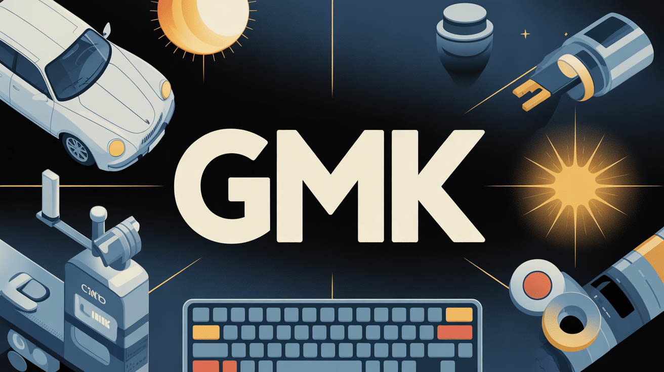Illustration gmk tech luxe et claviers mécaniques