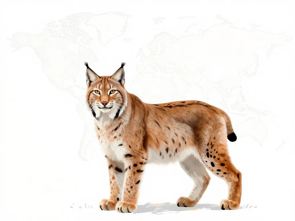 lynx espèces physiques carte