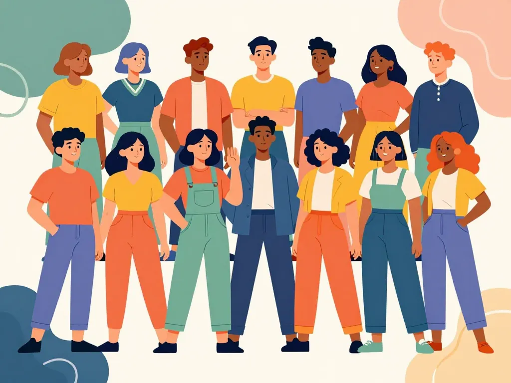 monki groupe divers mode inclusive