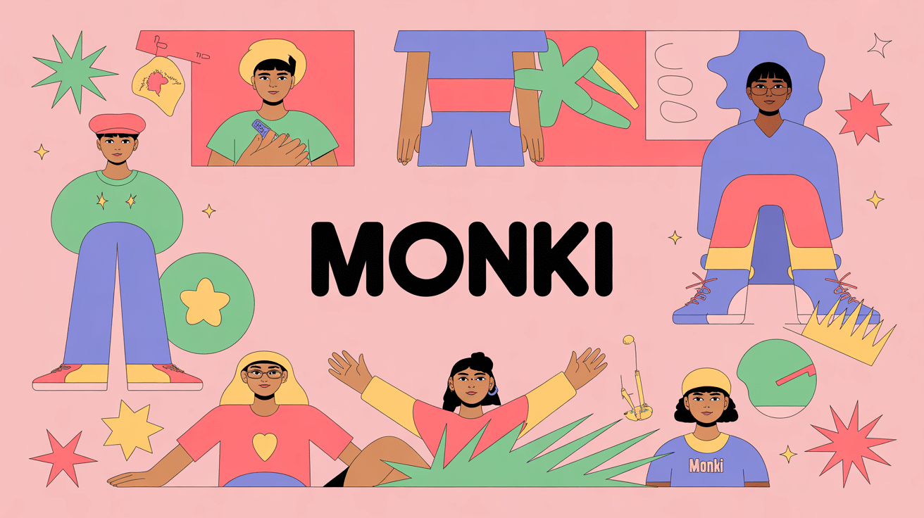 monki illustration marque engagée et colorée