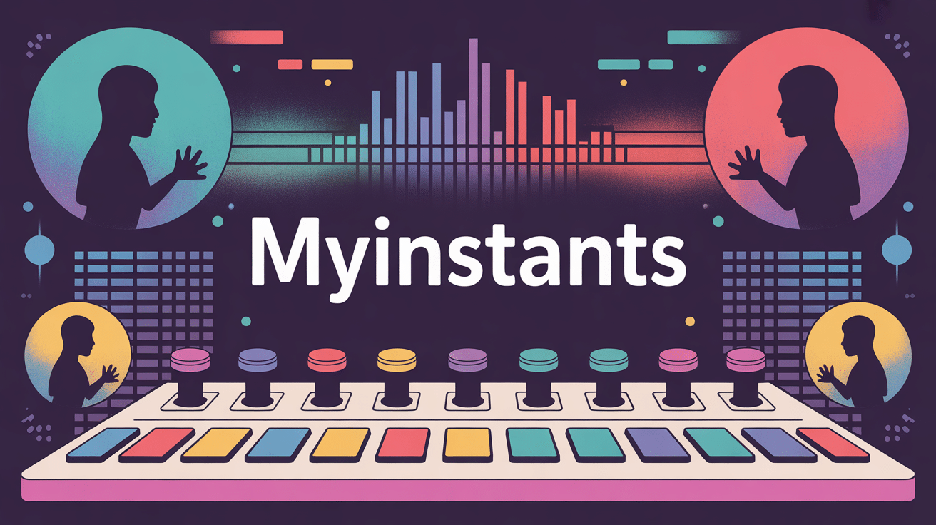 myinstant interface boutons sonores colorés