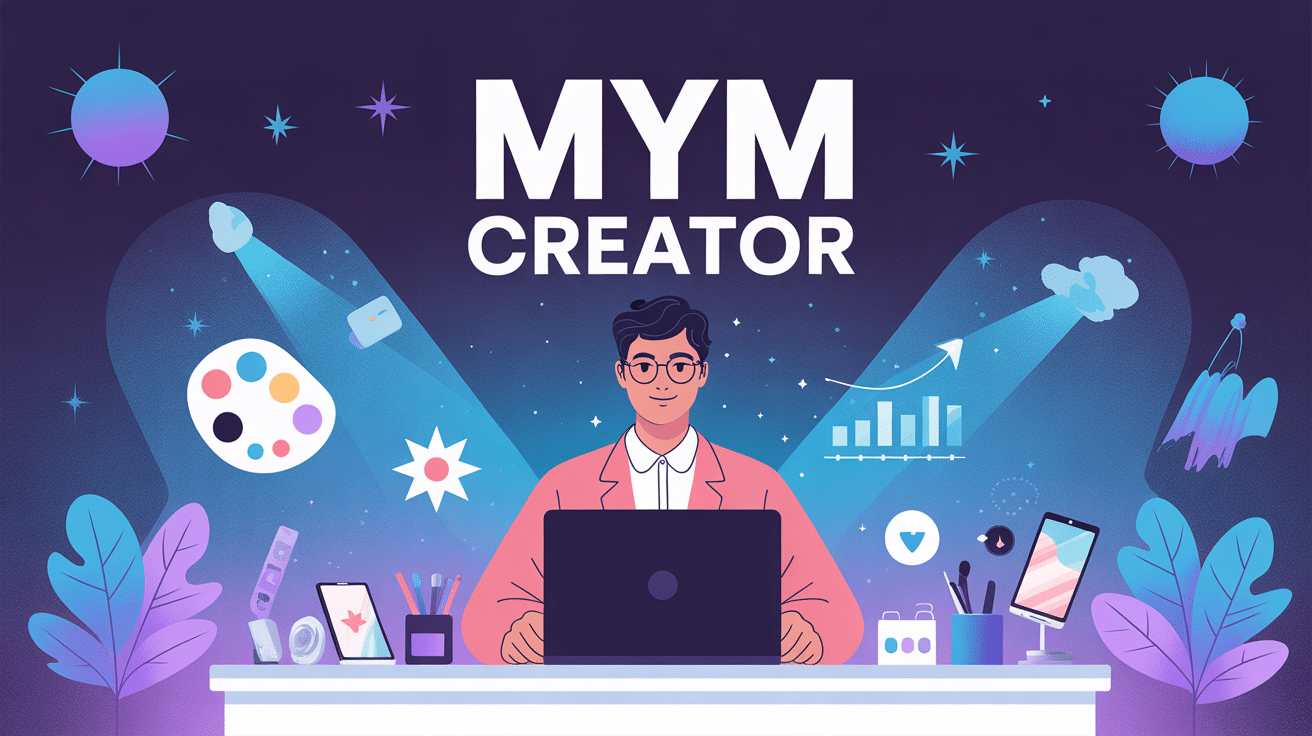 Illustration MYM creator travail digital moderne