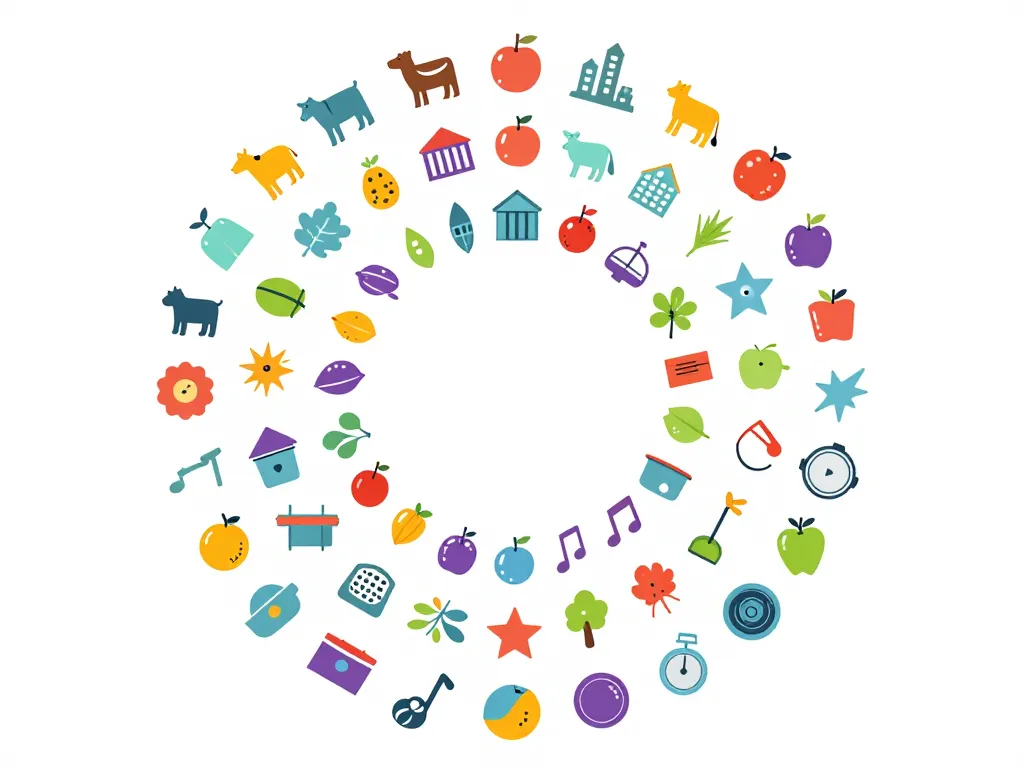 diagramme catégories petit bac animaux villes fruits