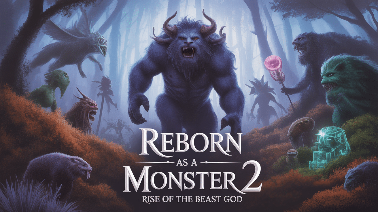 Illustration sombre fantasy reborn as a monster 2: rise of the beast god