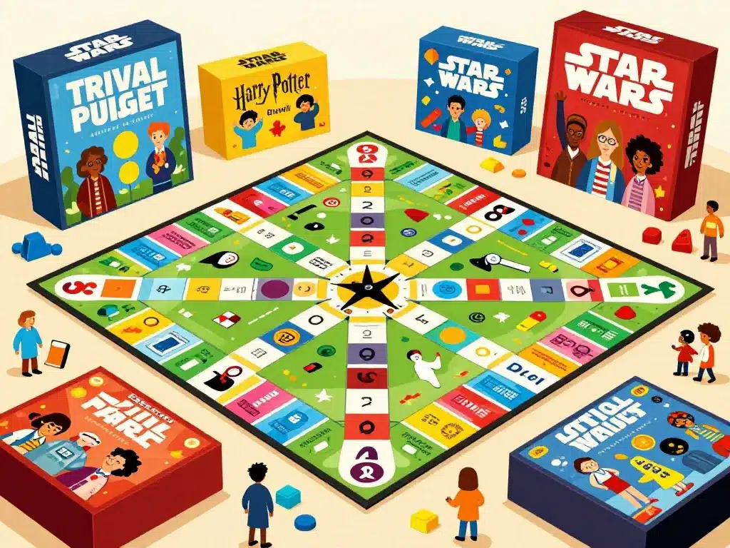 Différentes boîtes et versions de Trivial Pursuit