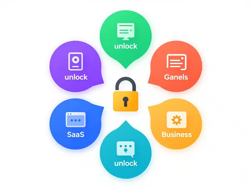 Unlock contextes illustration diagramme conceptuel