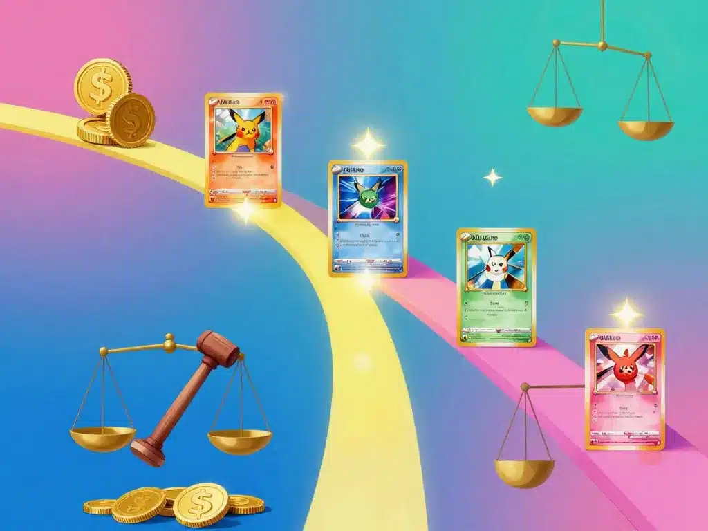 carte pokémon rare valeur fluctuante visuel