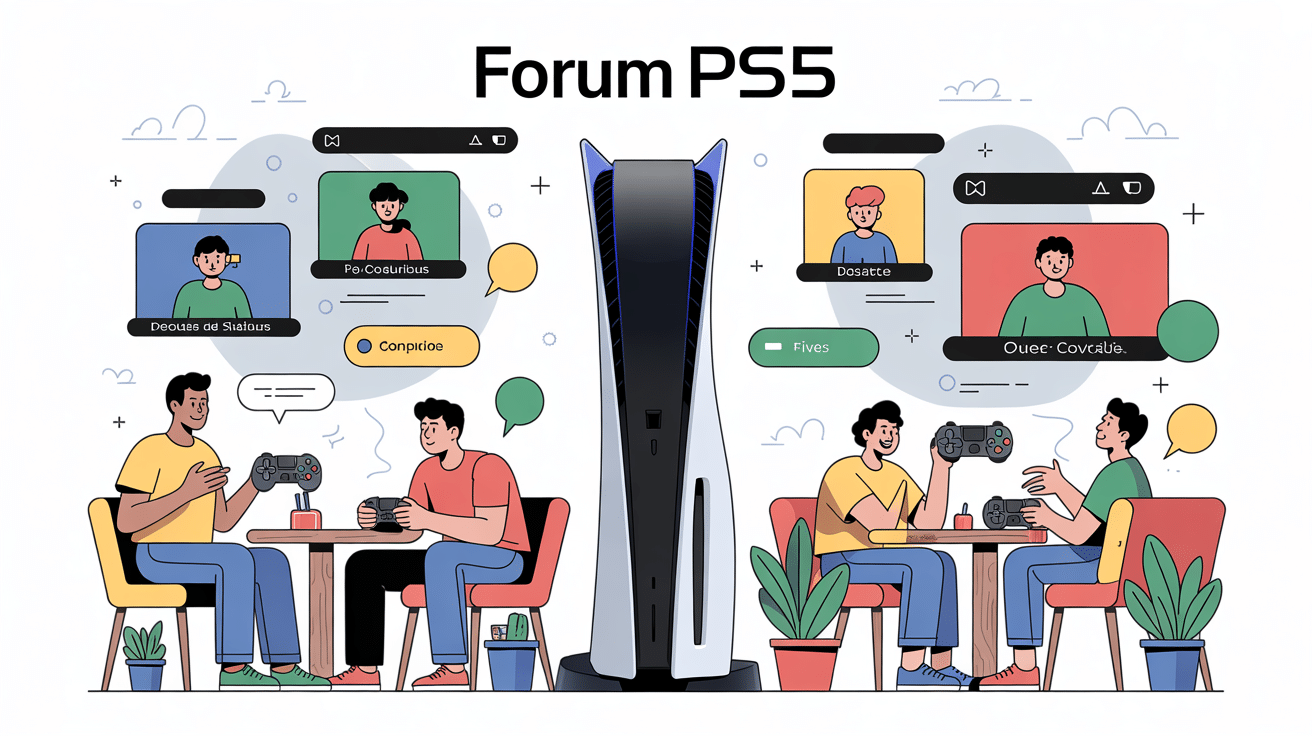 Forum PS5 communauté joueurs illustration