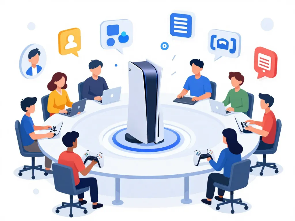 Illustration forum PS5 échanges joueurs