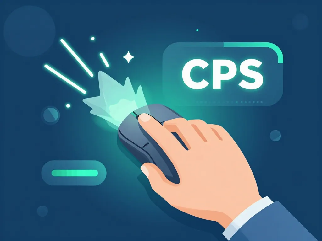 Schéma main sur souris gaming kohi click test CPS