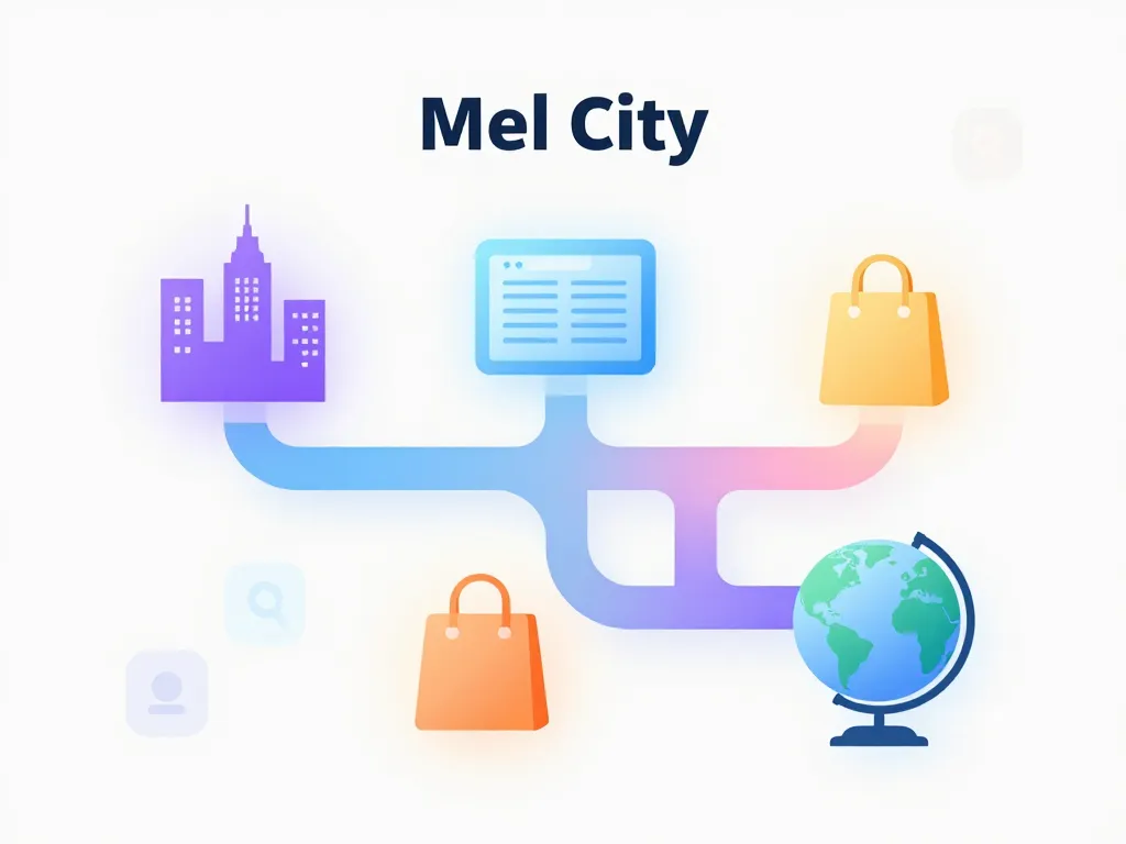 Symbolique des recherches Mel City sur internet