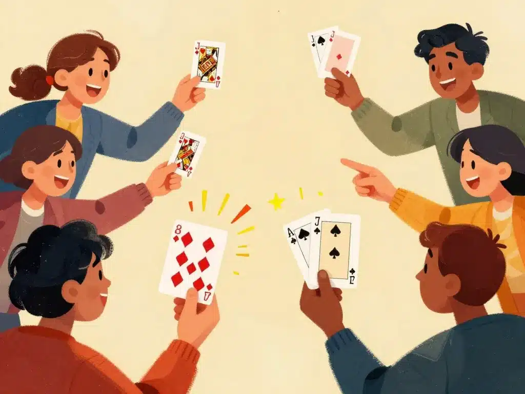 Illustration cartes speciales regle 8 americain