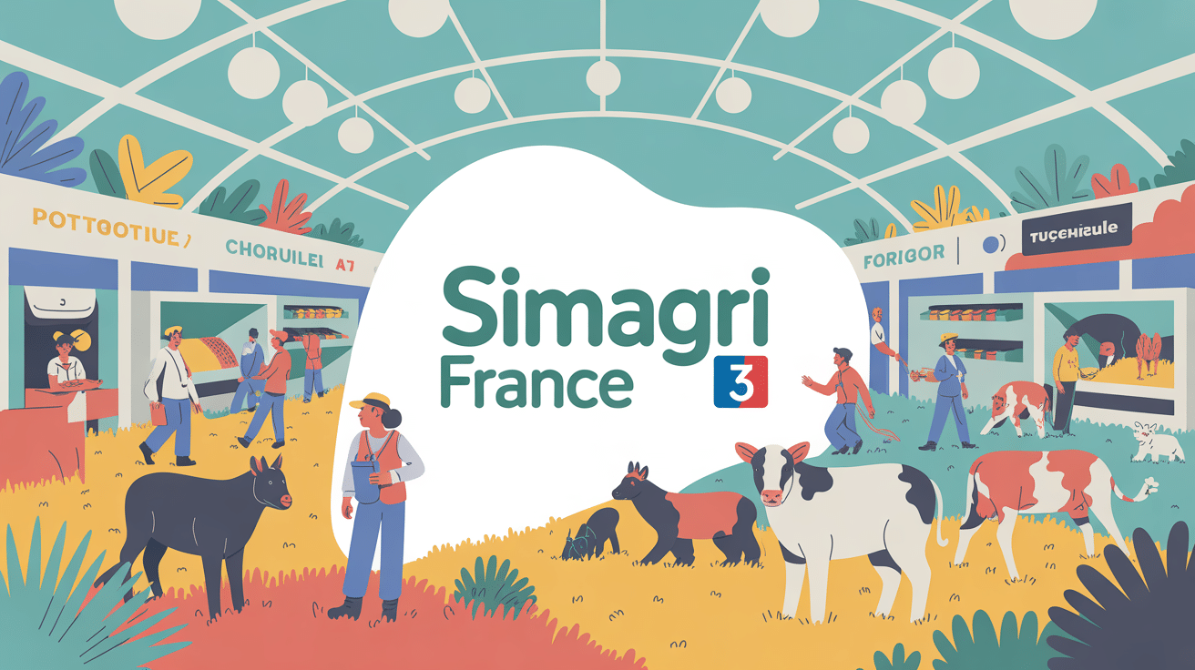 Simagri France 3 illustration salon agriculture festive