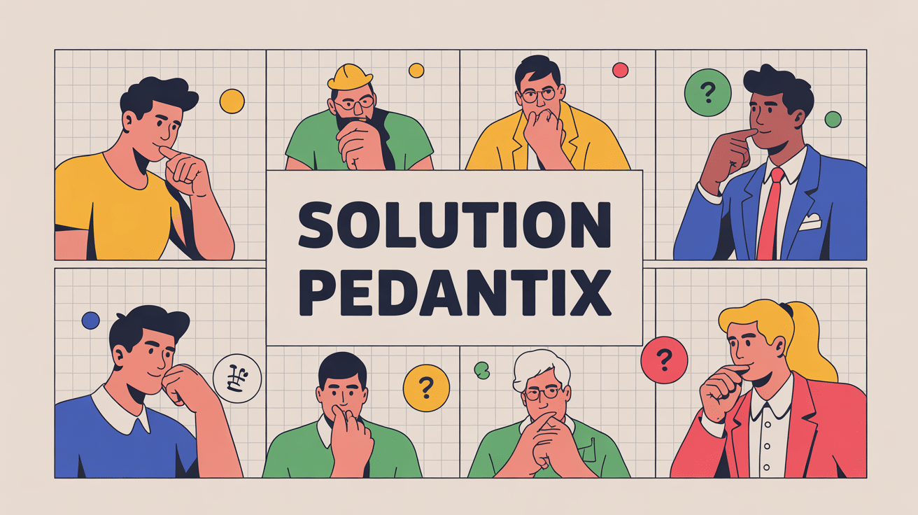 Illustration ludique solution pedantix stratégie jeu