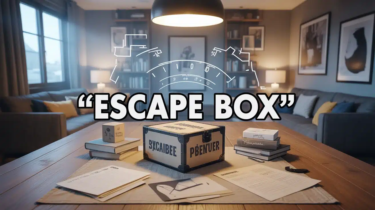 Escape box à domicile : table salon en mode jeu d’escape