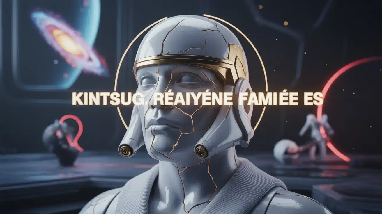 Kintsugi Star Wars : casque brisé réparé à la dorure