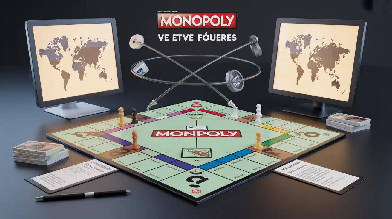 Monopoly en ligne, plateau digital isométrique
