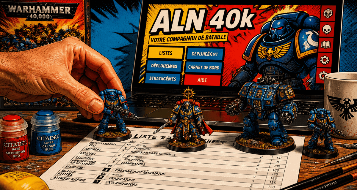 aln 40k figurines gestion liste armée