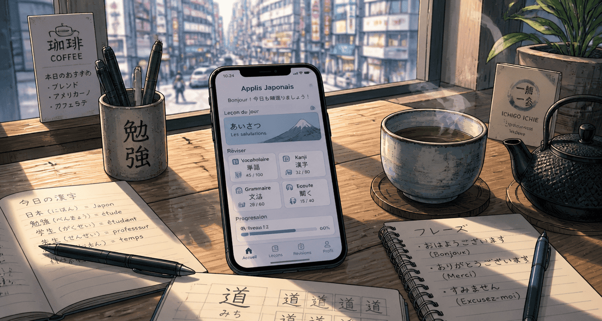 application pour apprendre le japonais sur smartphone