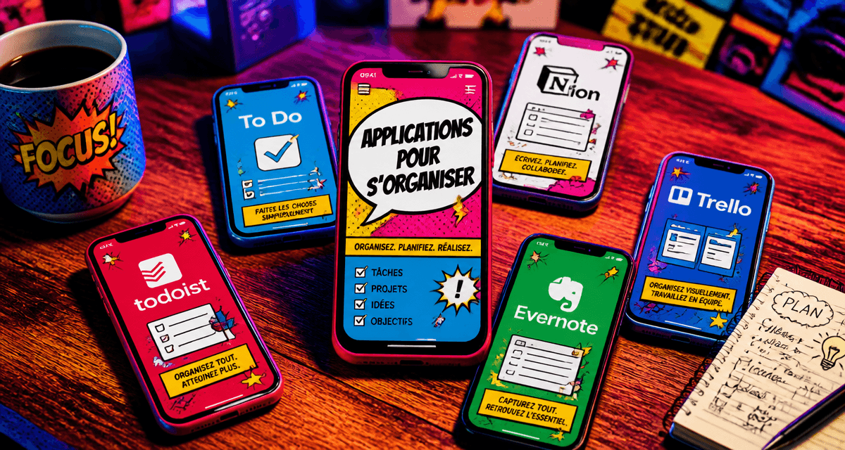 application pour s organiser smartphones bureau